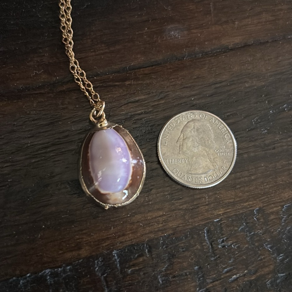 Cowrie shell pendant necklace - Picture 6 of 6